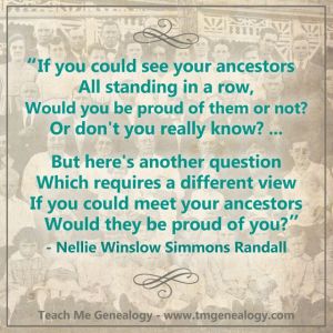 What Would Our Ancestors Think of Us!